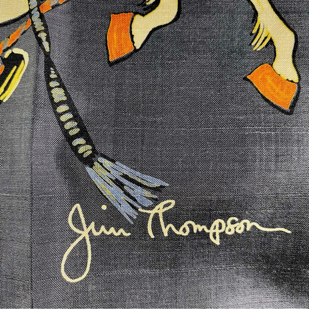 Vintage Jim Thompson Raw Silk Handkerchief